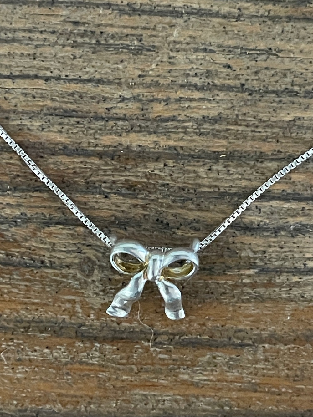 JCM sterling silver Bow Pendant Necklace for Women
